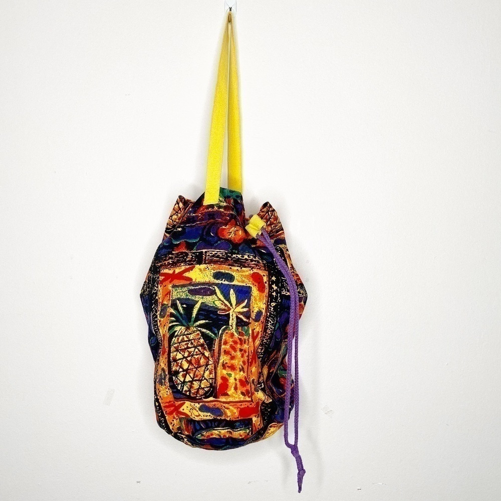 VINTAGE | Colorful Block Print Sling Bag